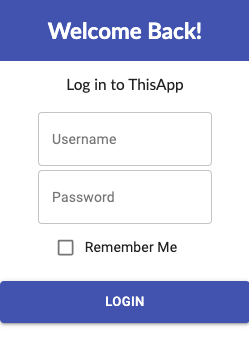 form styled with material-ui components