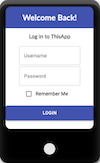 link to material-ui styled form